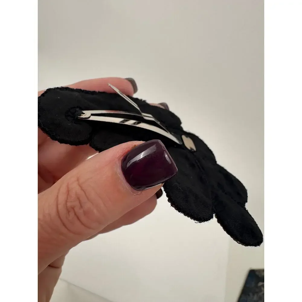 Colette Malouf 2010 Sequin Embroidered Statement Barrette Hair Clip
